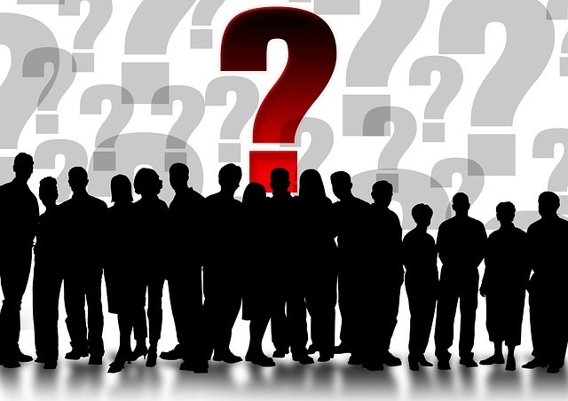 Curious Entrepreneur People Asking Questions Mark
